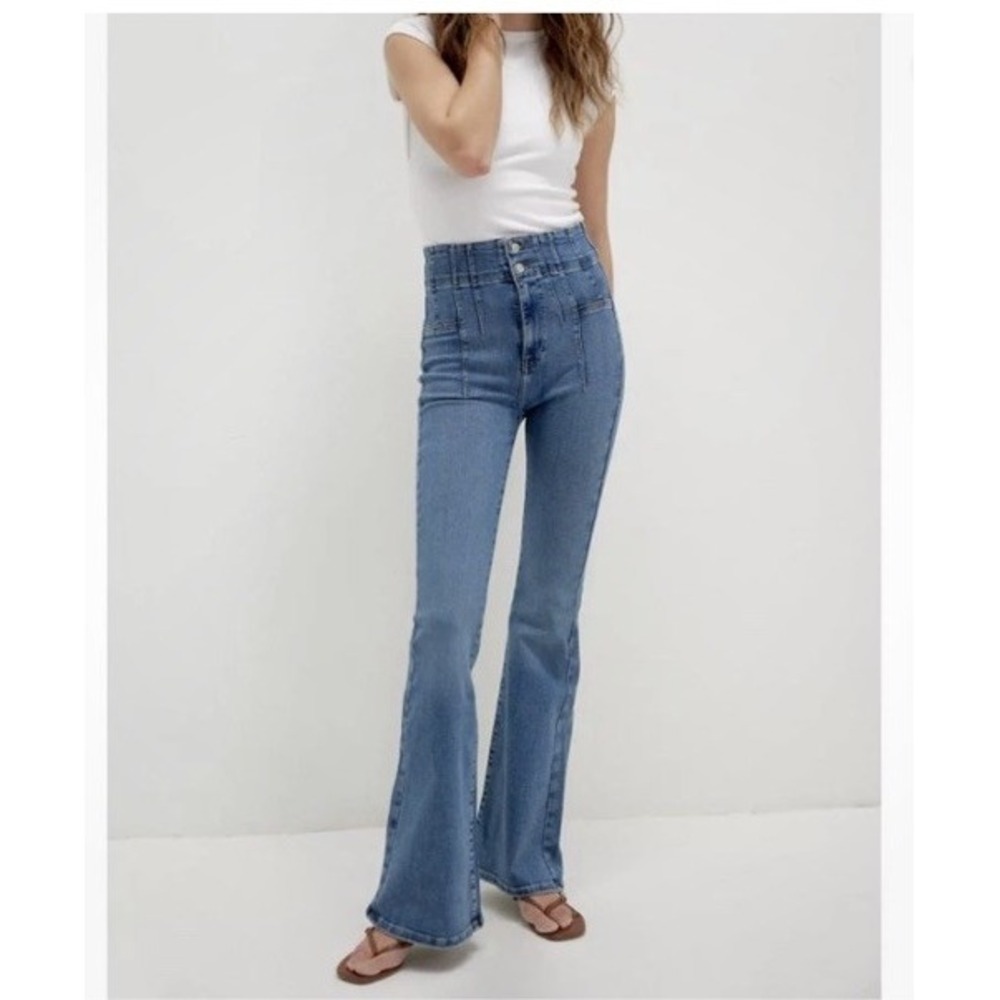 Free People x We The Free Jayde Flare Denim Jeans Size 27
